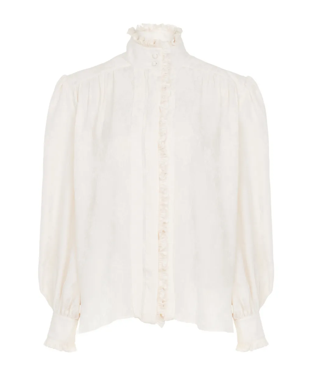 Oversized Ruffled Blouse