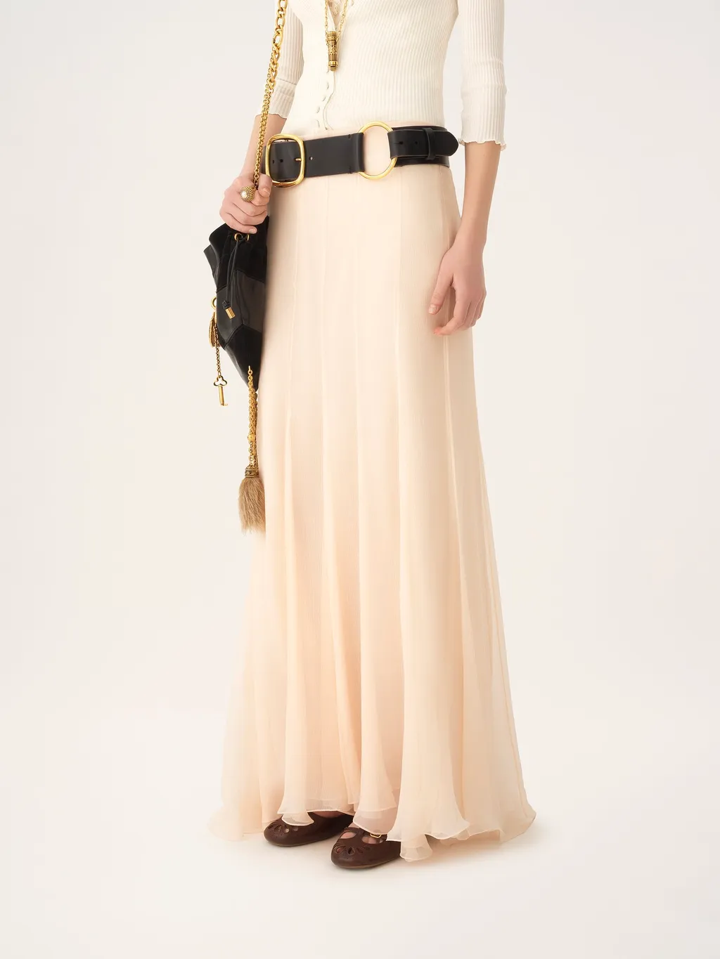 Chiffon Midi Skirt