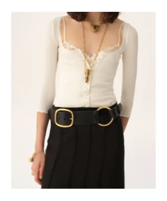 Scalloped Button Cardigan