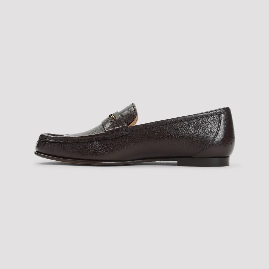 Logo Leather Loafers