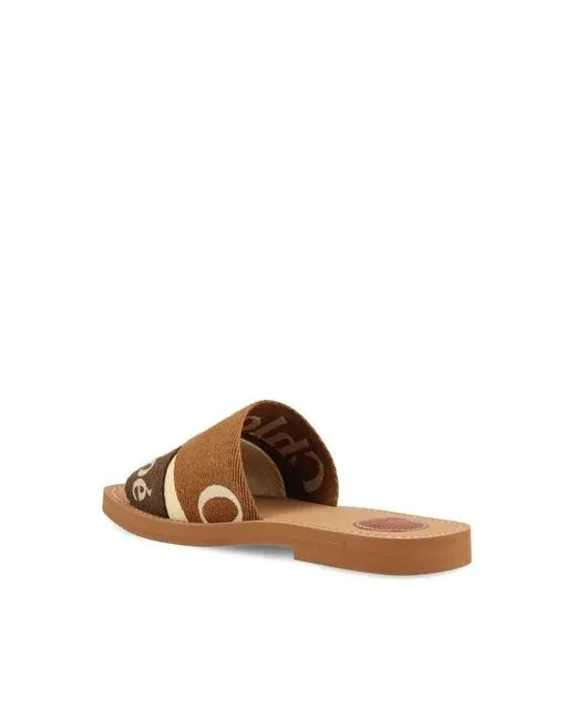 Woody Logo Detailed Sandals