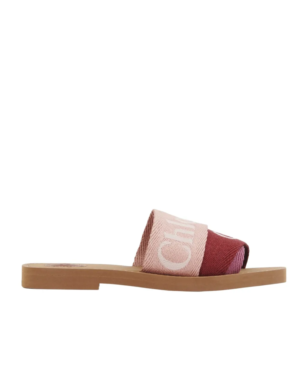 Woody Logo Detailed Sandals