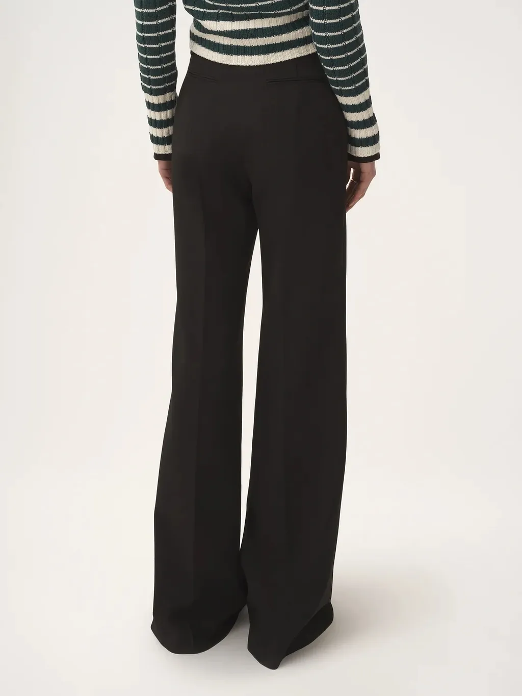 Pleated Wide-Leg Trousers