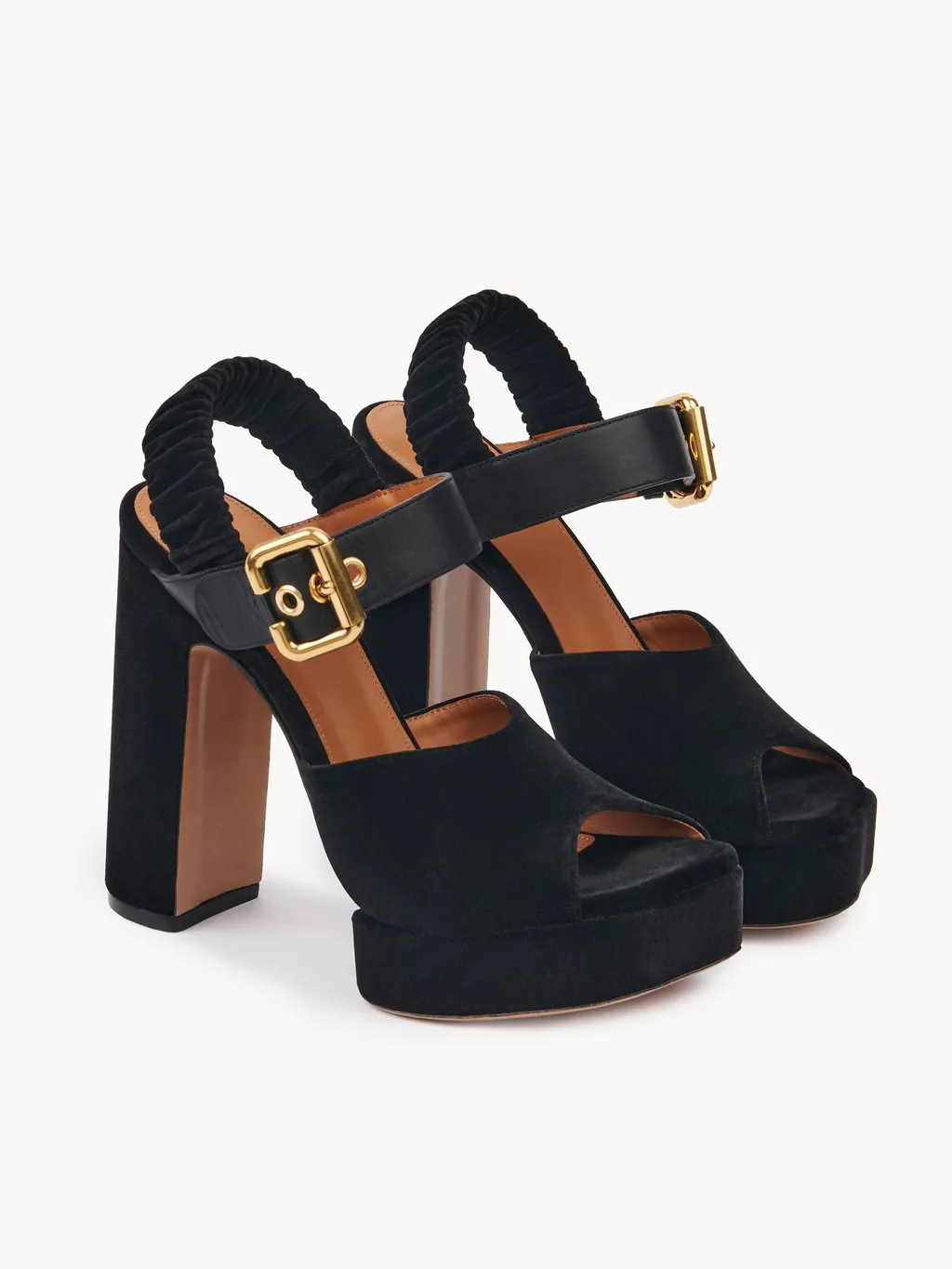 Aria Buckle-Fastening Platform Sandals