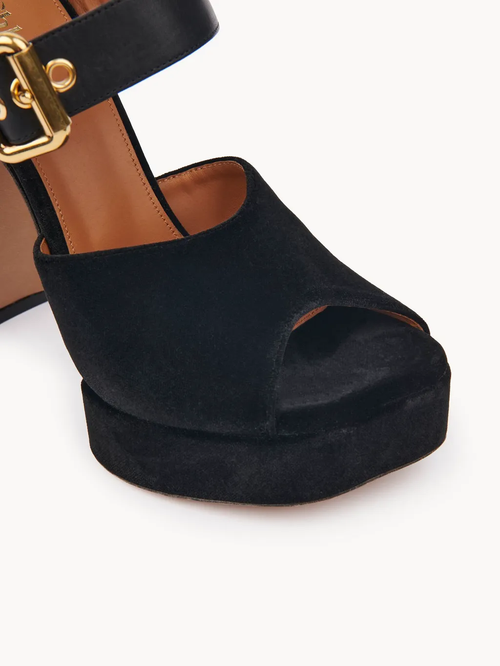 Aria Buckle-Fastening Platform Sandals