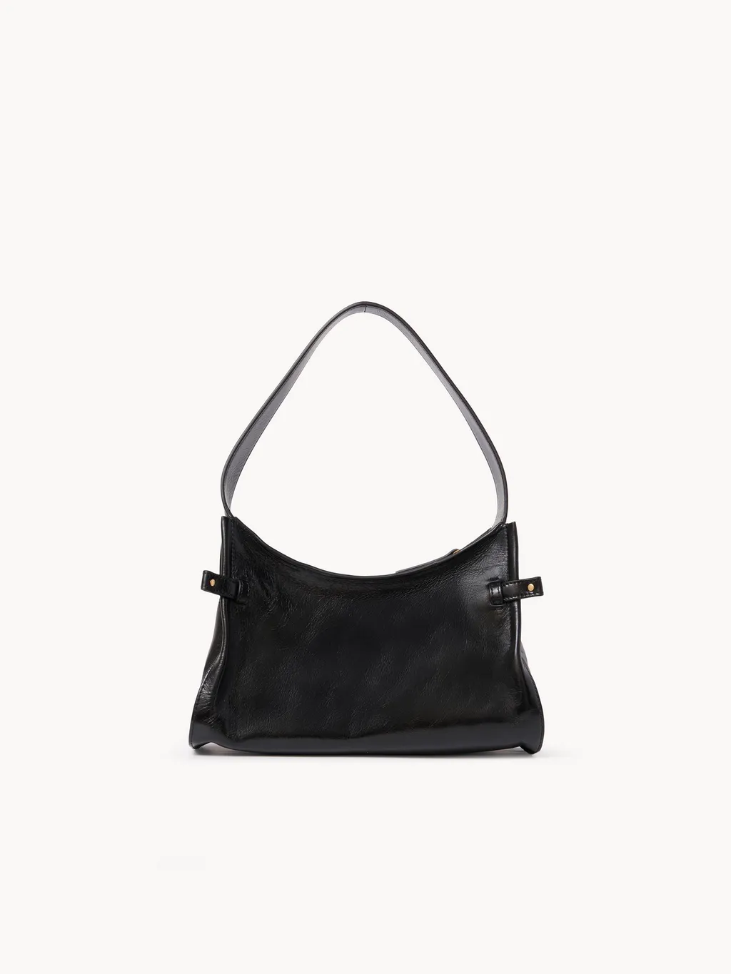 Charms Shiny Leather Hobo Bag