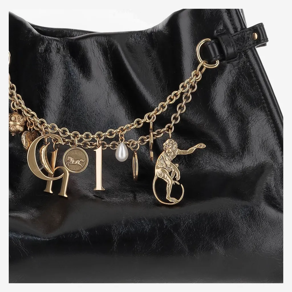 Logo Charms Hobo Bag