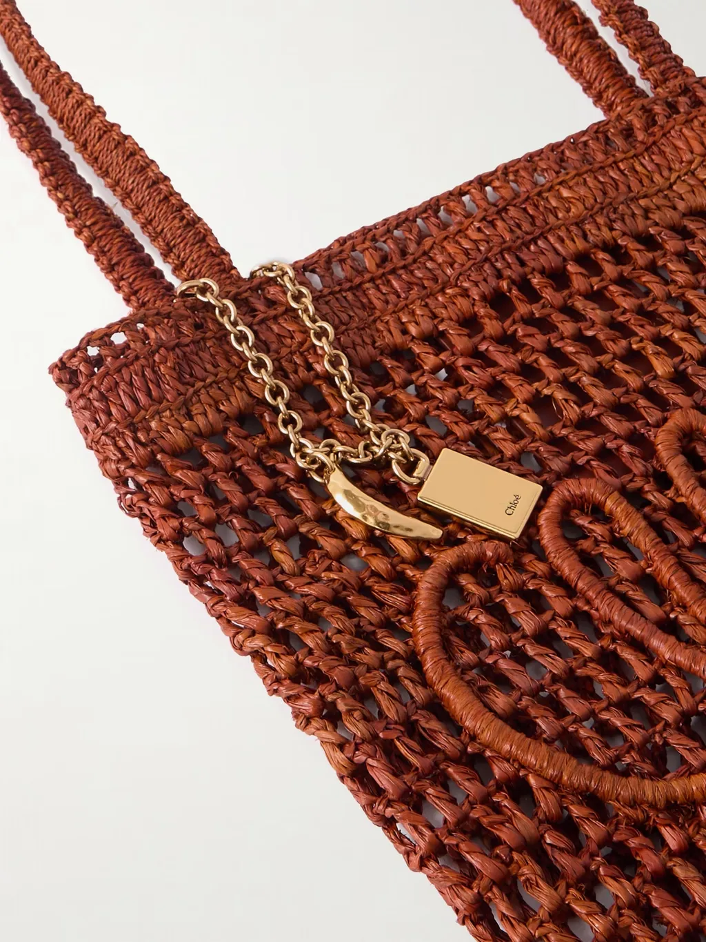 Crochet-Detail Tote Bag