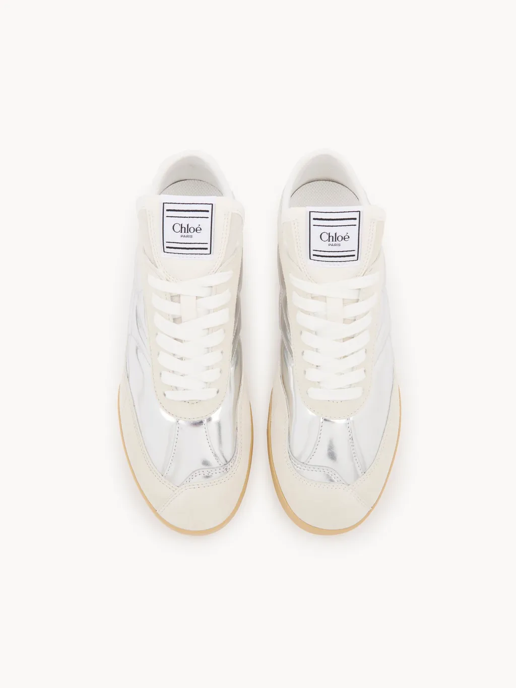 Kick Metallic-Panelled Sneakers