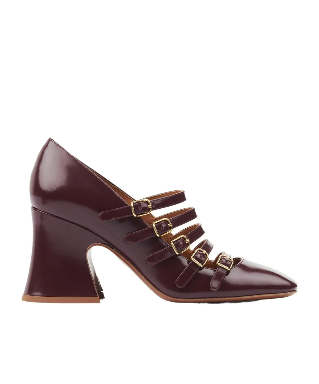 80Mm Janis Buckle-Strap Pumps