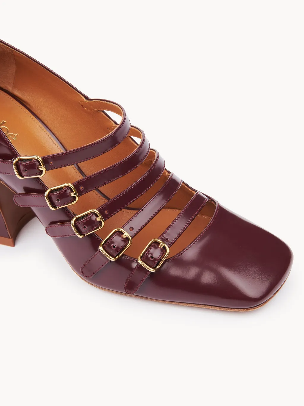 80Mm Janis Buckle-Strap Pumps