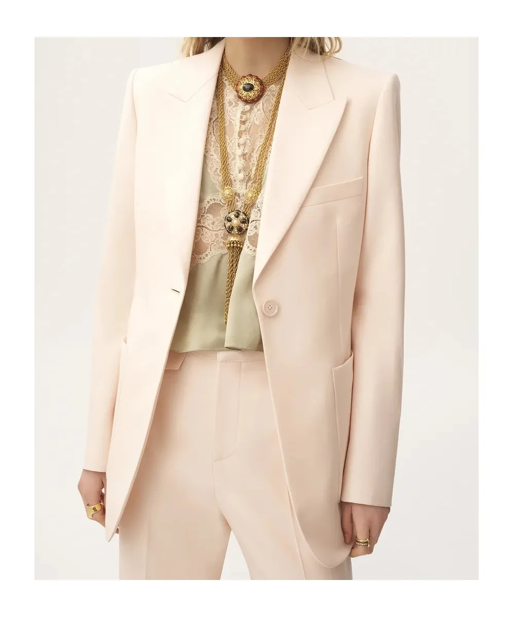 Single-Breasted Tailored Jacket