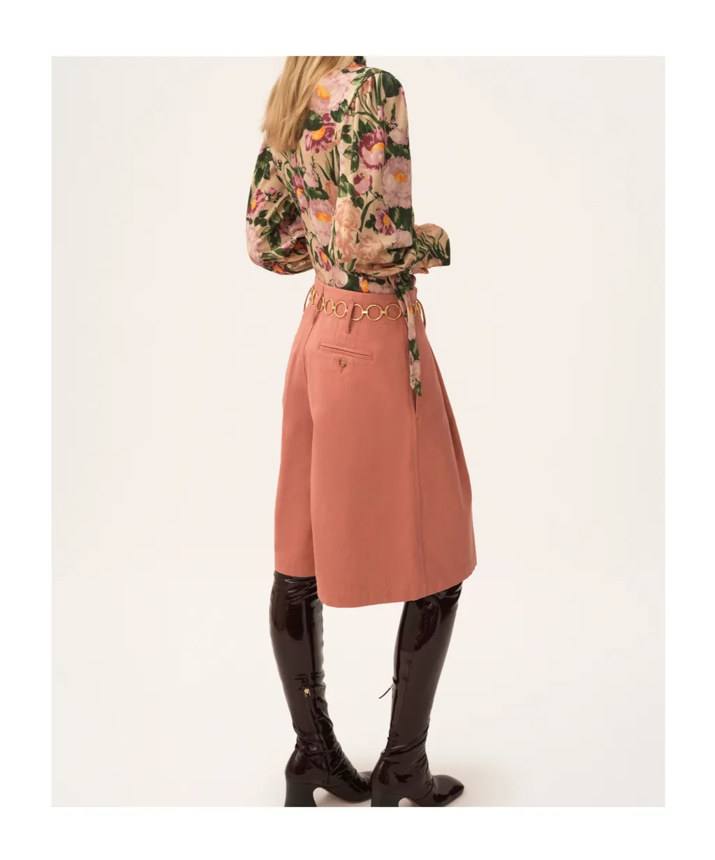 Floral-Print Blouse