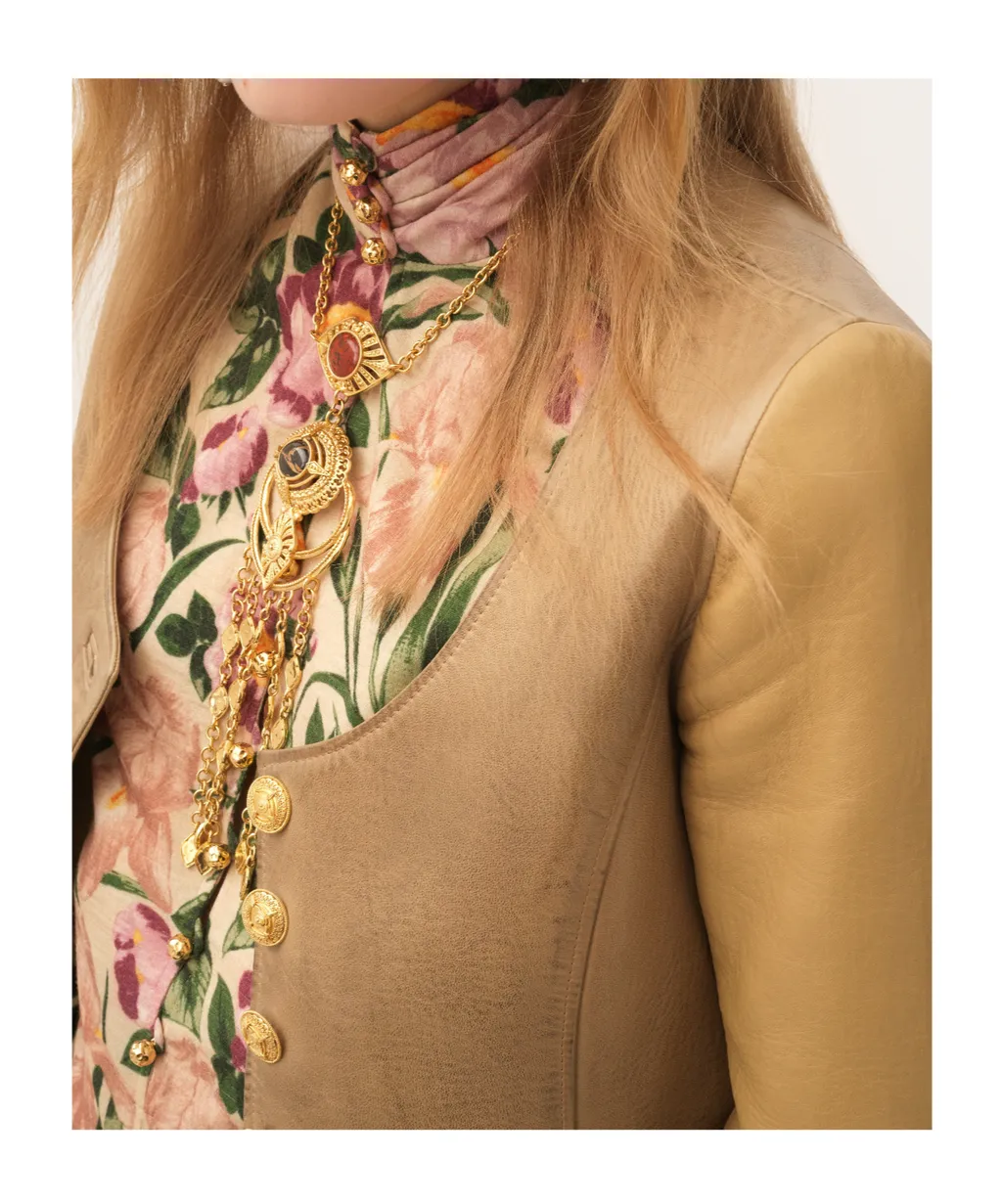 Floral-Print Blouse