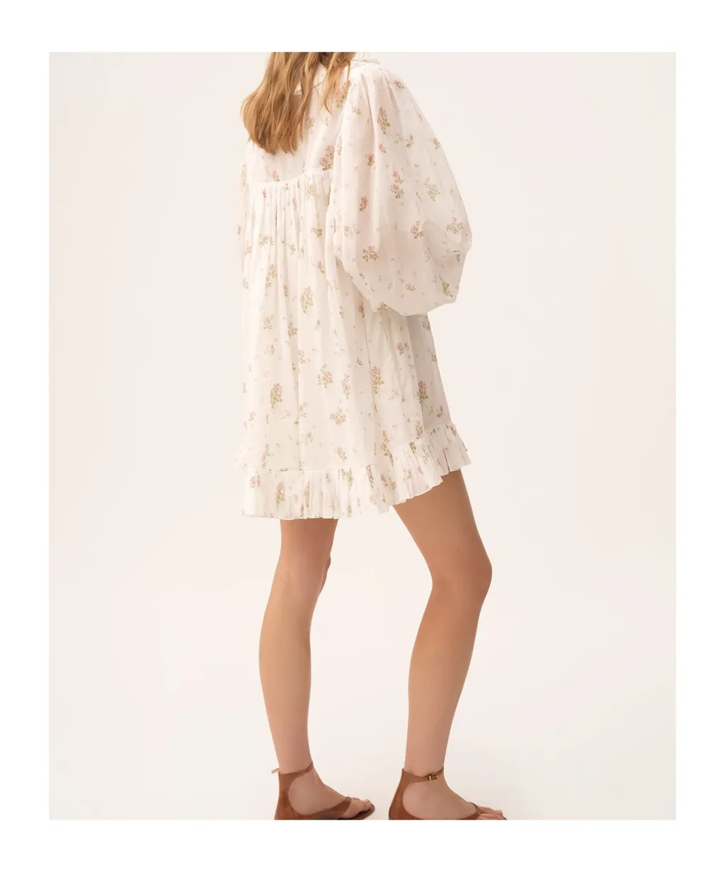 Floral-Print Mini Dress