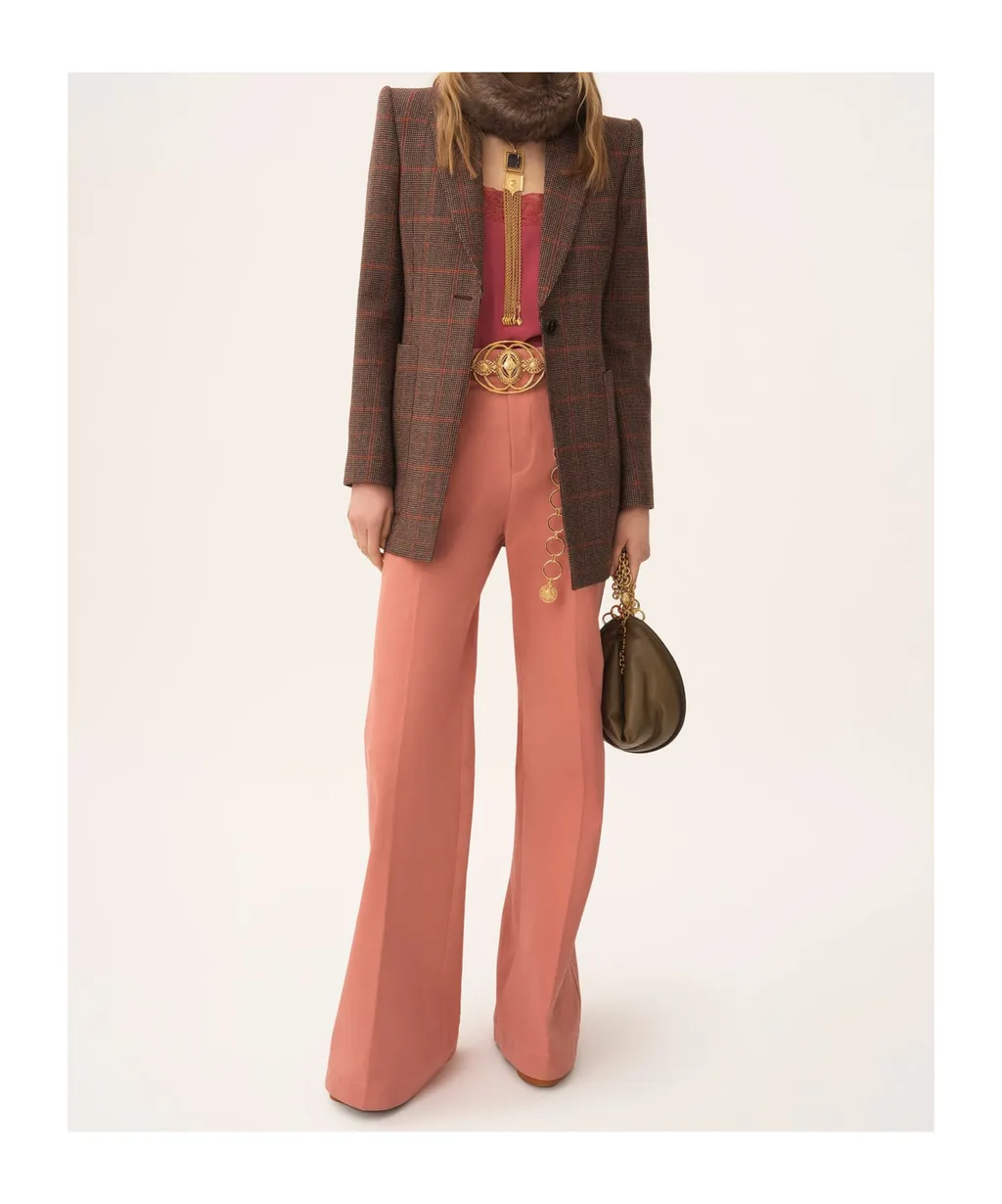 Cotton Straight Trousers