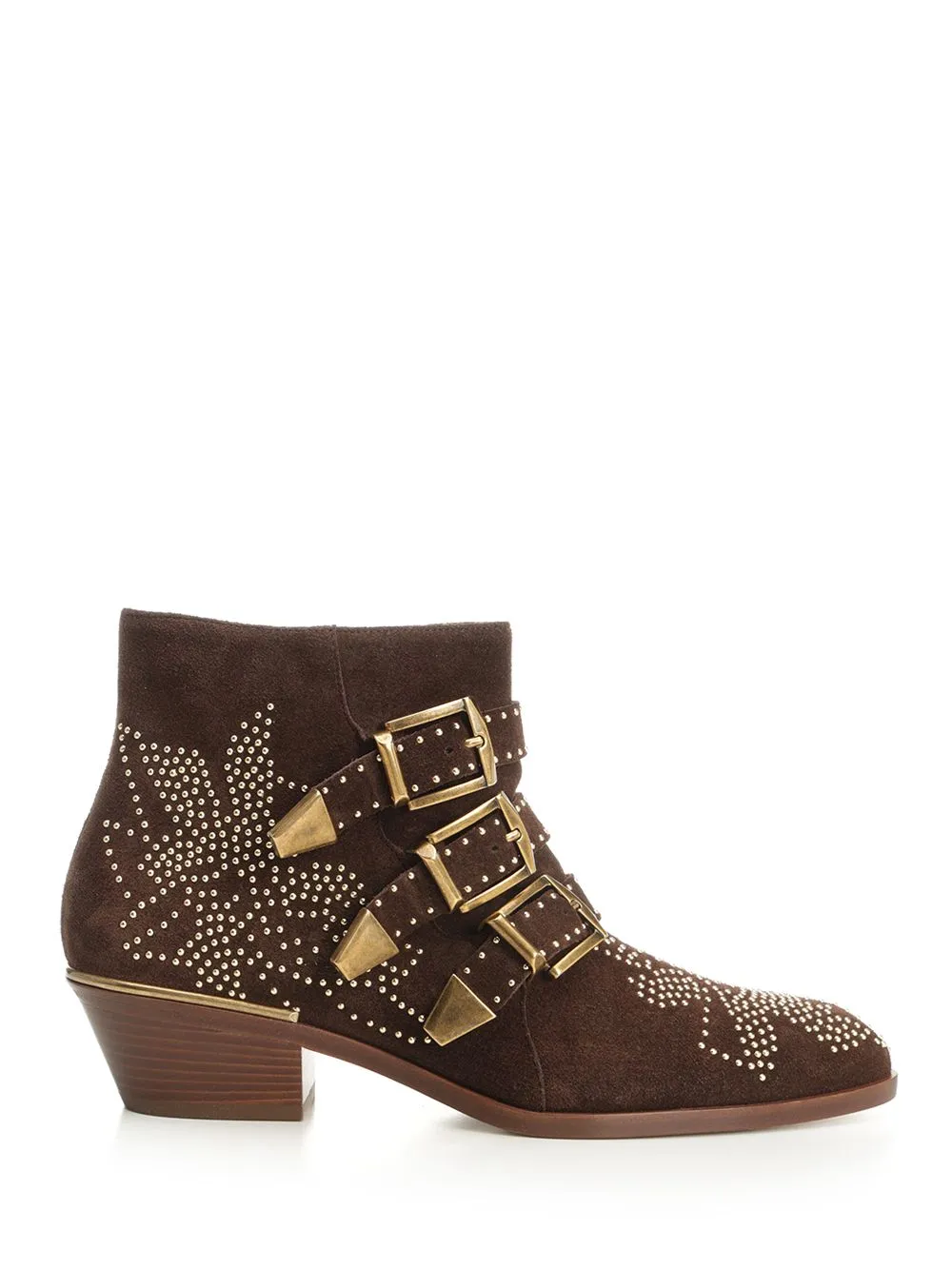 Susan Stud Detailed Buckled Boots