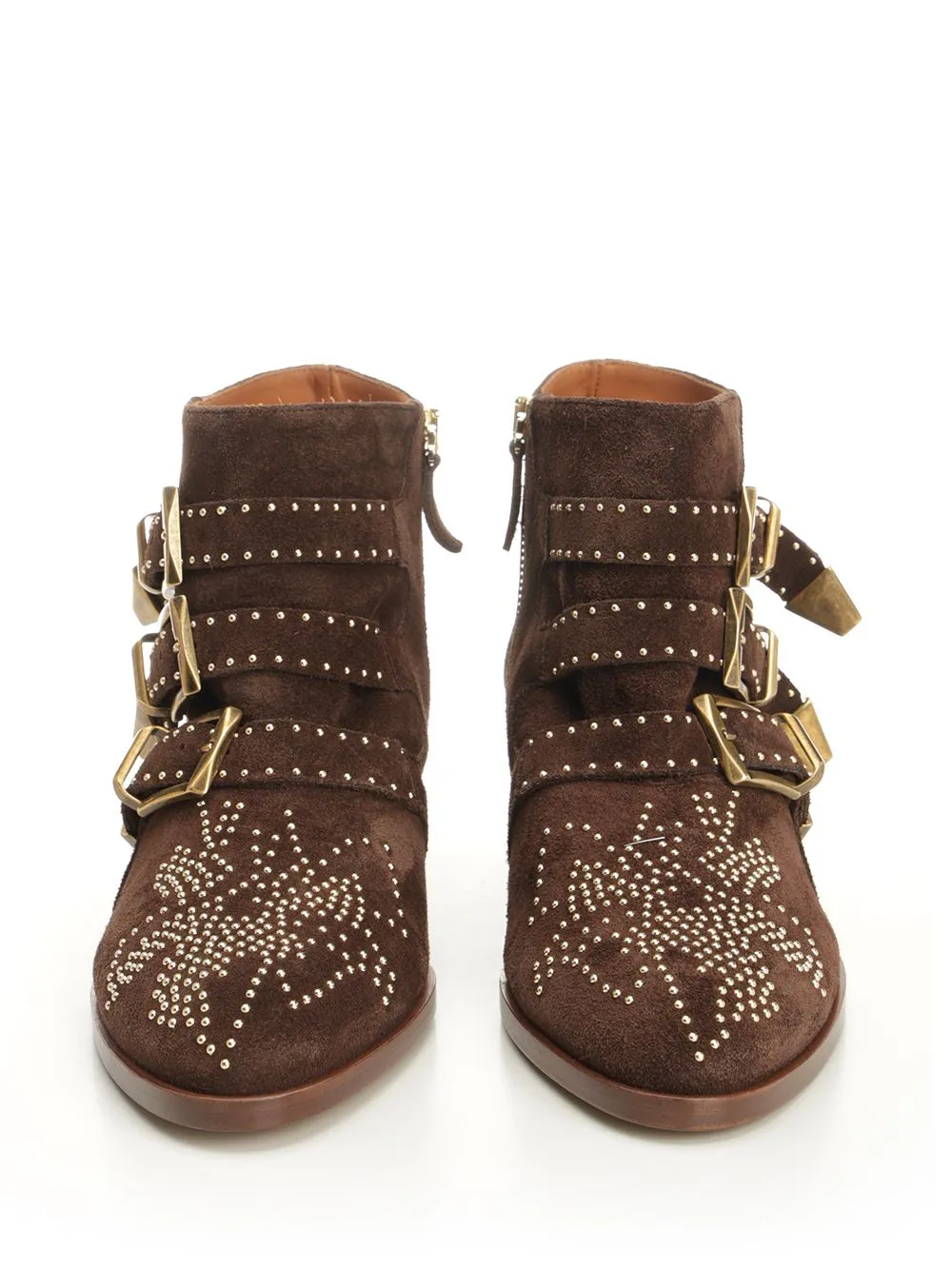 Susan Stud Detailed Buckled Boots