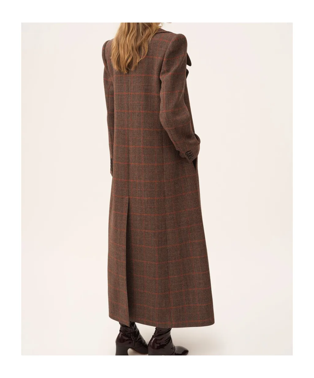 Lapel Long Sleeve Coat