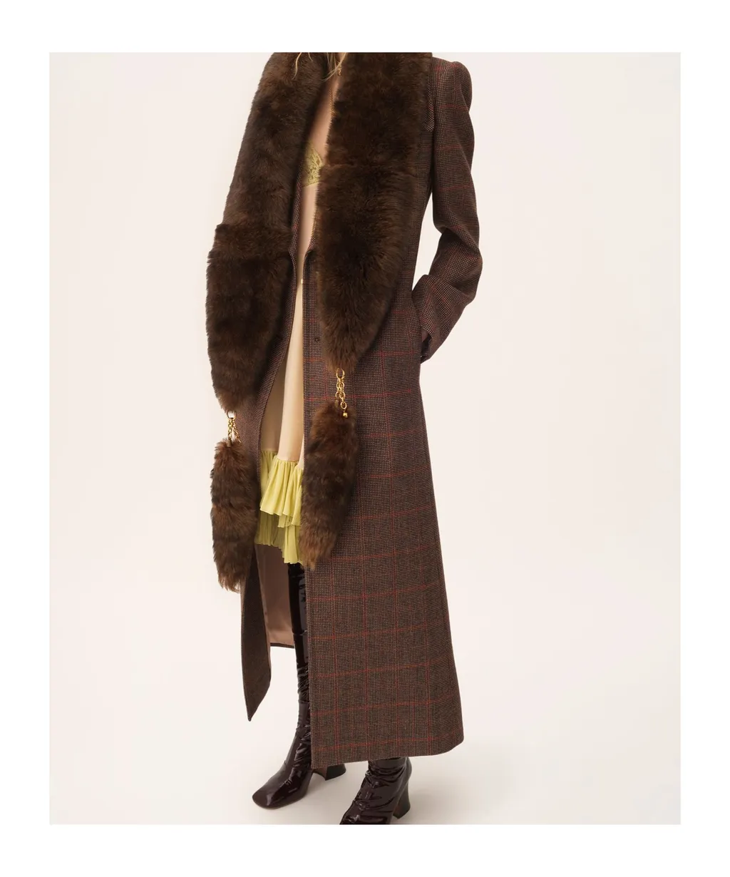 Lapel Long Sleeve Coat