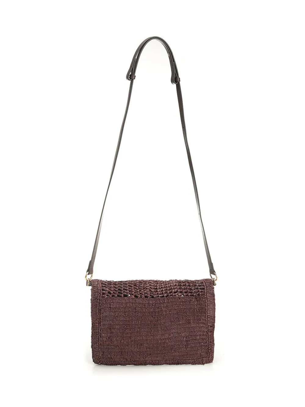 Summer Banana Flat Raffia Shoulder Bag