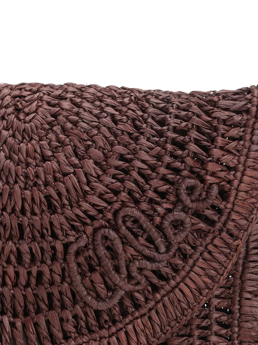 Summer Banana Flat Raffia Shoulder Bag