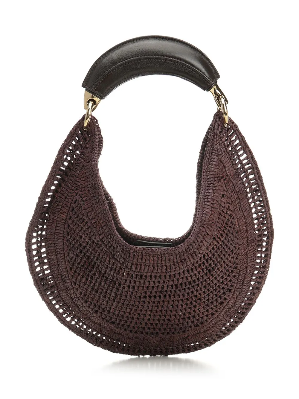 Summer Banana Woven Top Handle Bag