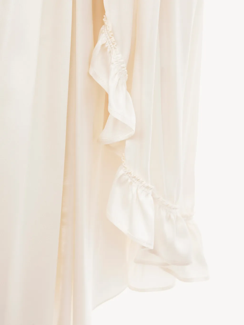 Ruffled-Sleeve Mini Dress