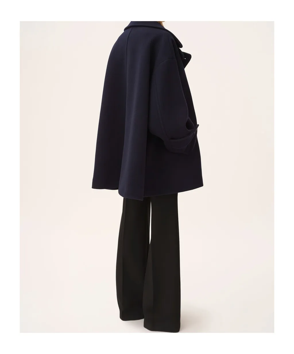 Double Breasted Button-Up Coat