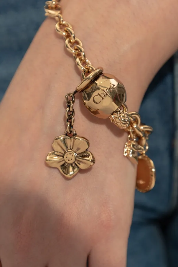 Sphere Flower Dice Bracelet Pendant