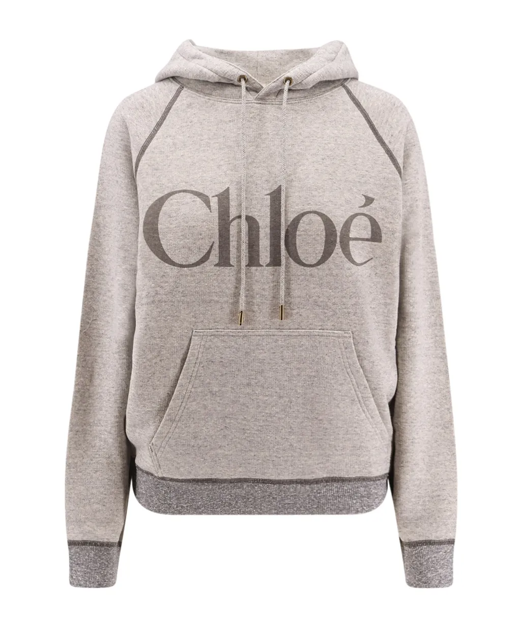 Logo Printed Drawstring Hoodie