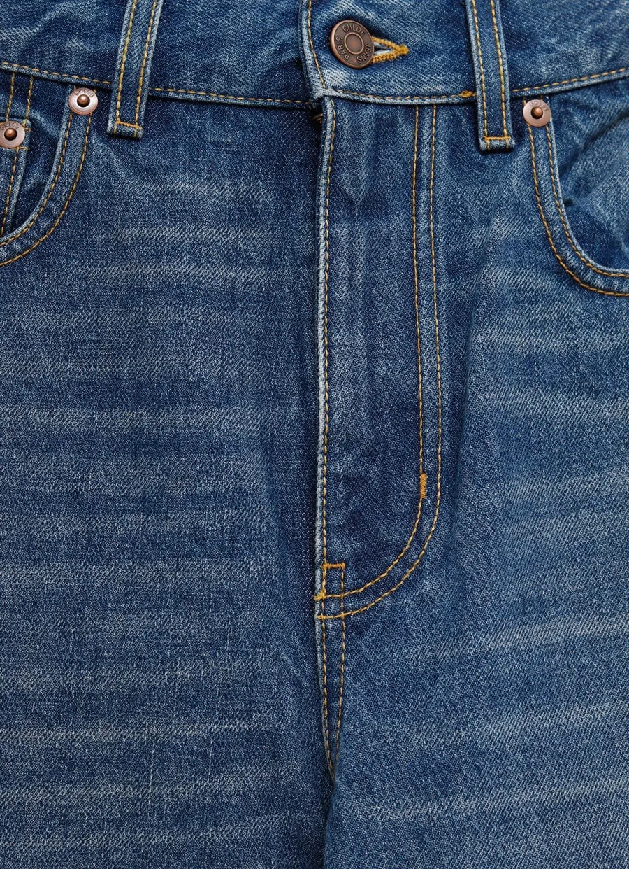 Logo Patch Flared Jeans