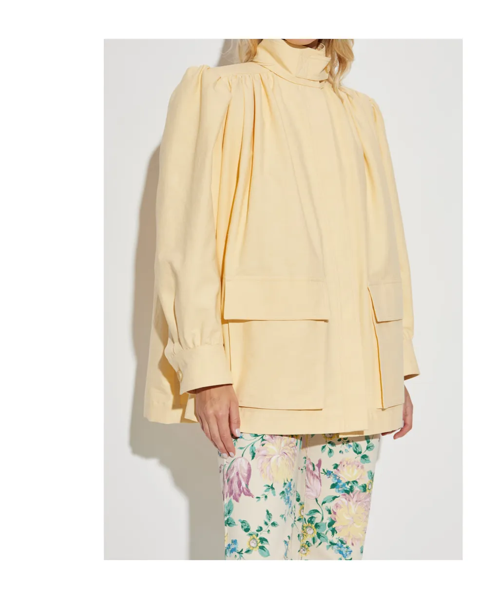 High-Neck Utilitarian Jacket