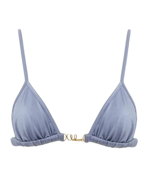 Logo Plaque Triangle Bikini Top