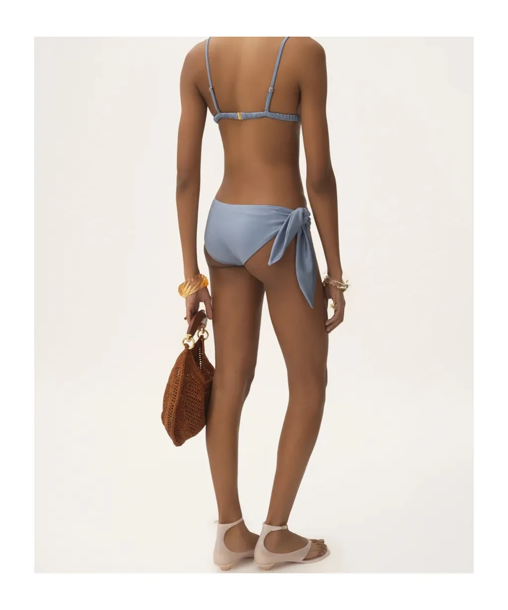 Logo Plaque Triangle Bikini Top
