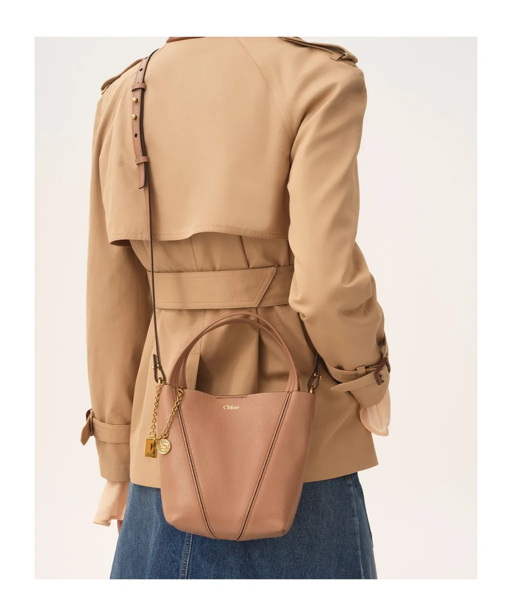 Spin Logo Printed Small Top Handle Bag