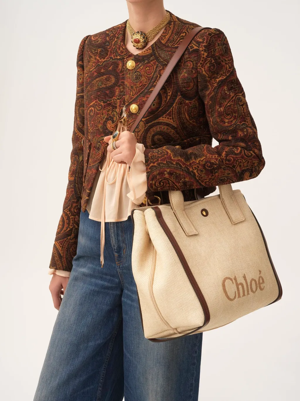 Logo Detailed Tote Bag