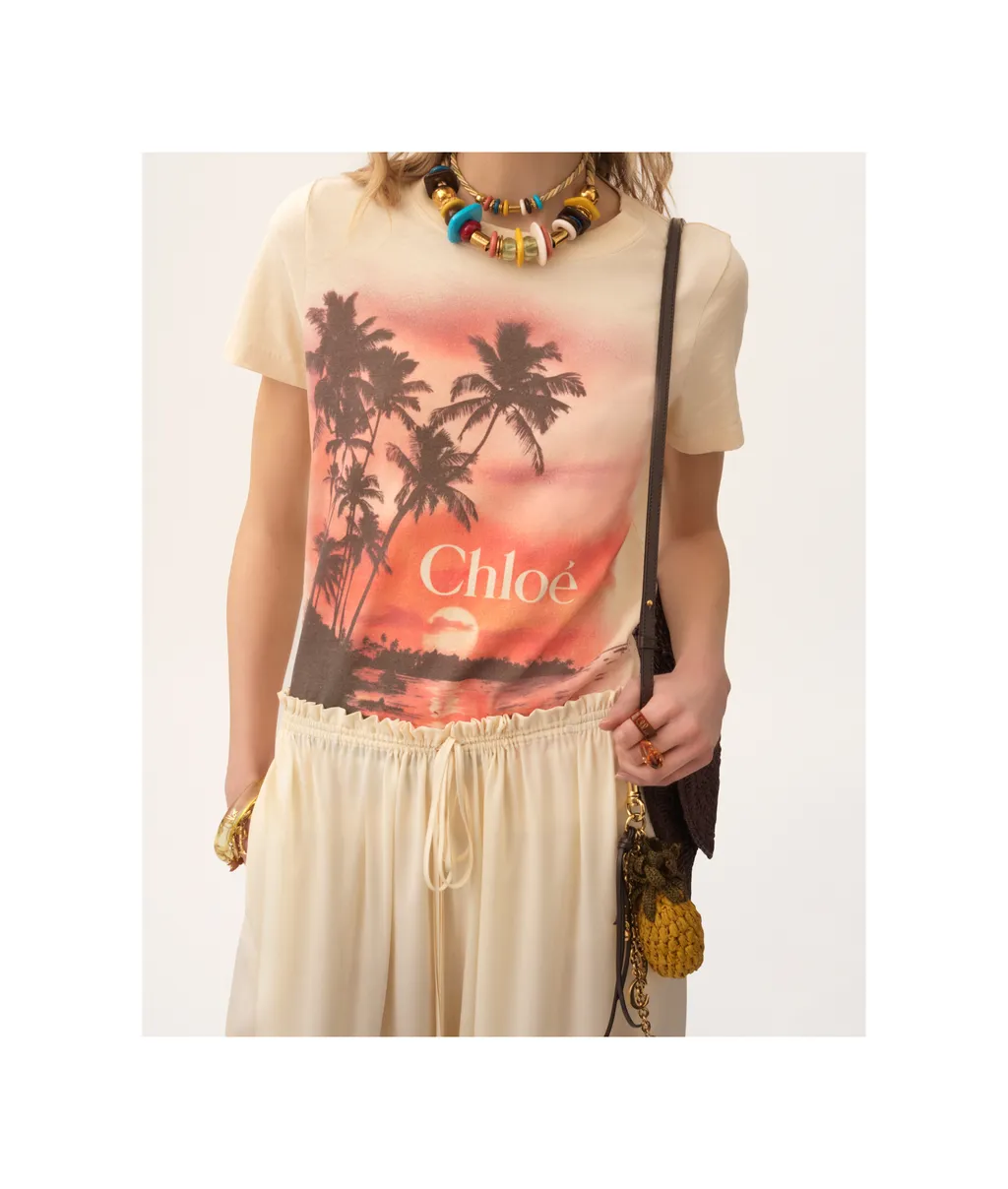 Sunset Printed Crewneck T-Shirt