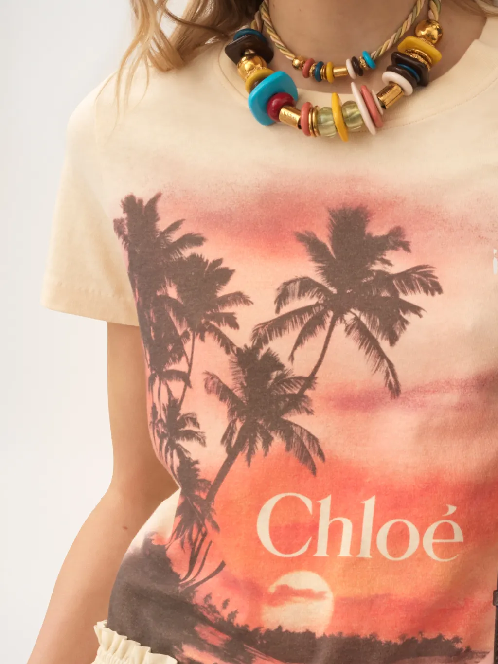 Sunset Printed Crewneck T-Shirt