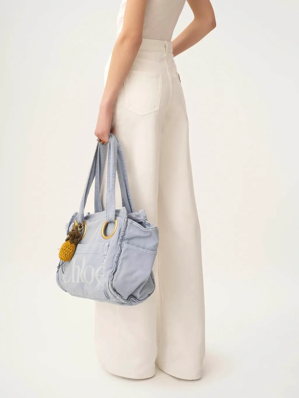 Logo Patch Wide-Leg Jeans