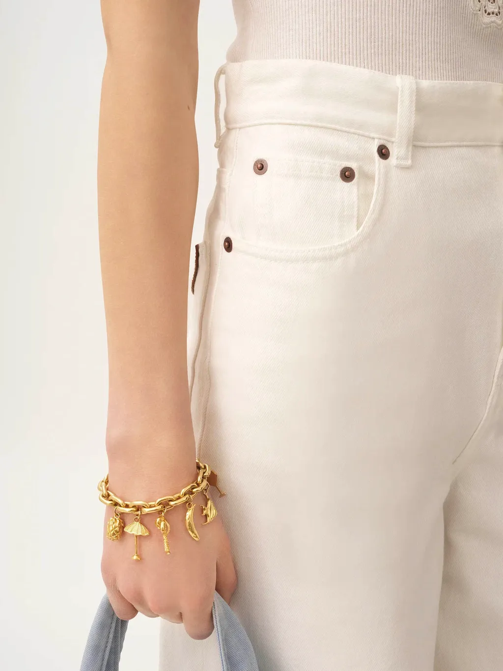 Logo Patch Wide-Leg Jeans