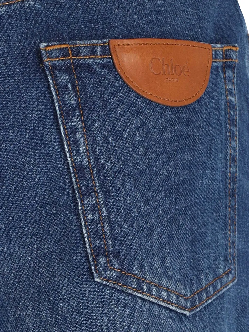 Logo Patch Wide-Leg Jeans