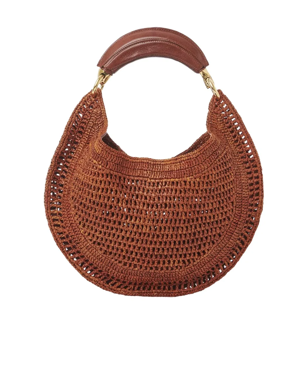 Summer Banana Woven Tote Bag