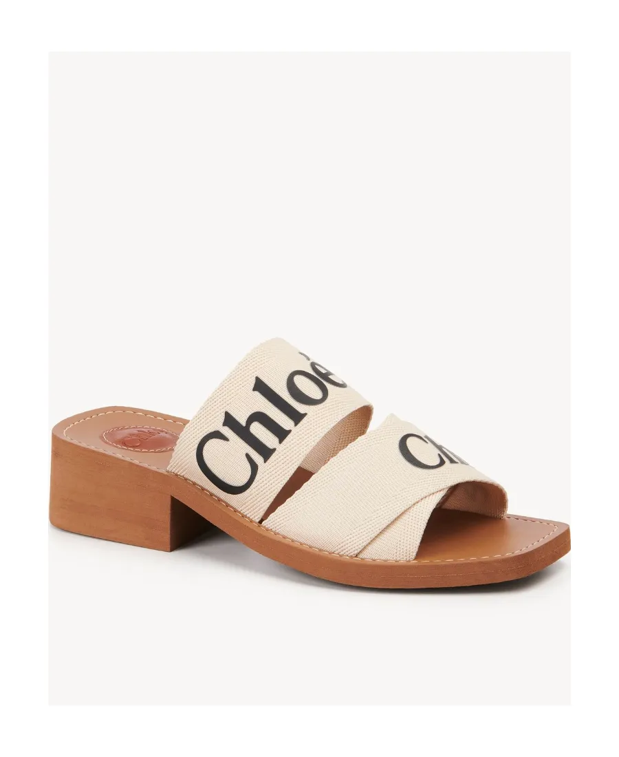 Woody Heeled Mules