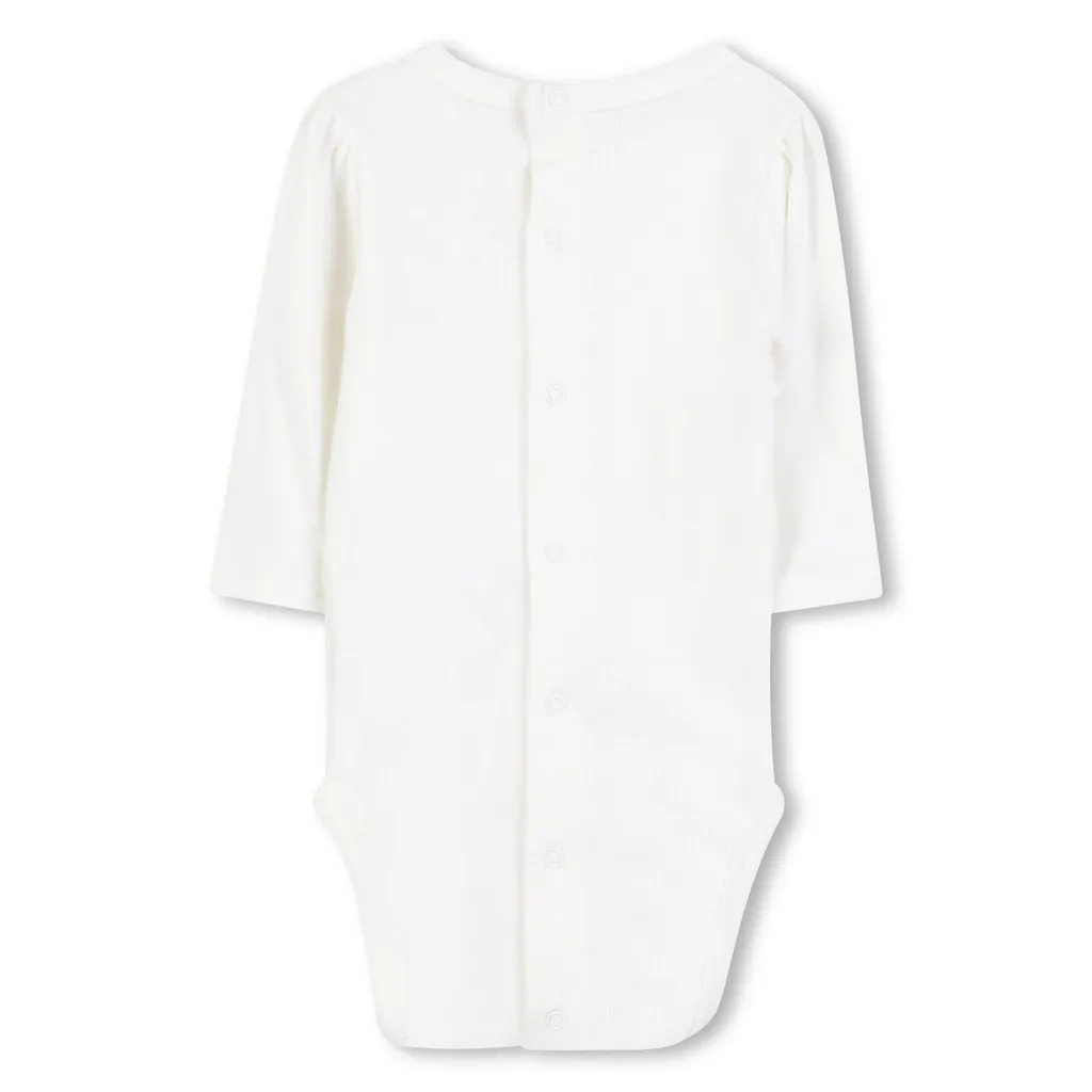 Hooded Tracksuit And Long-Sleeved Bodysuit Set