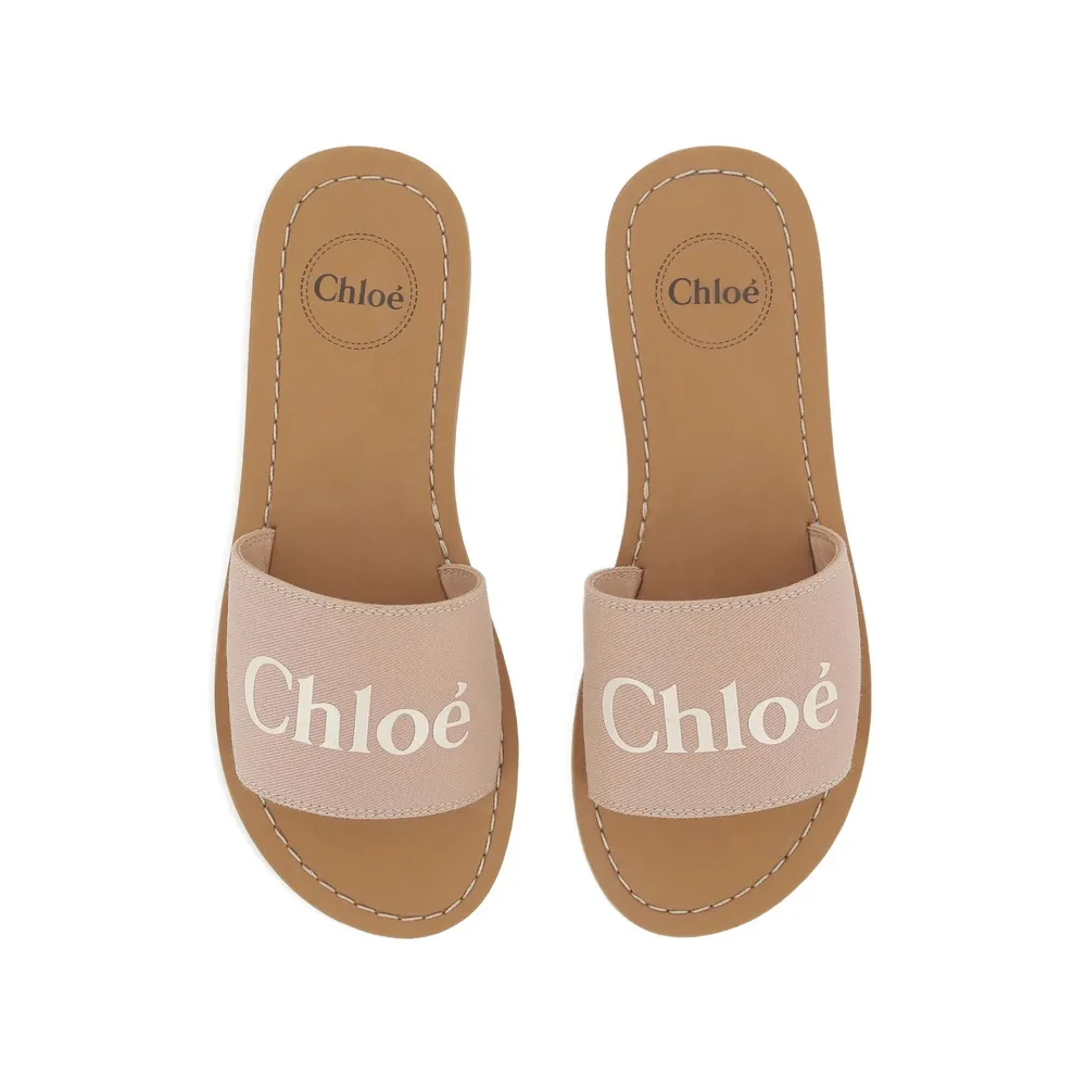 Logo-Print Sandals