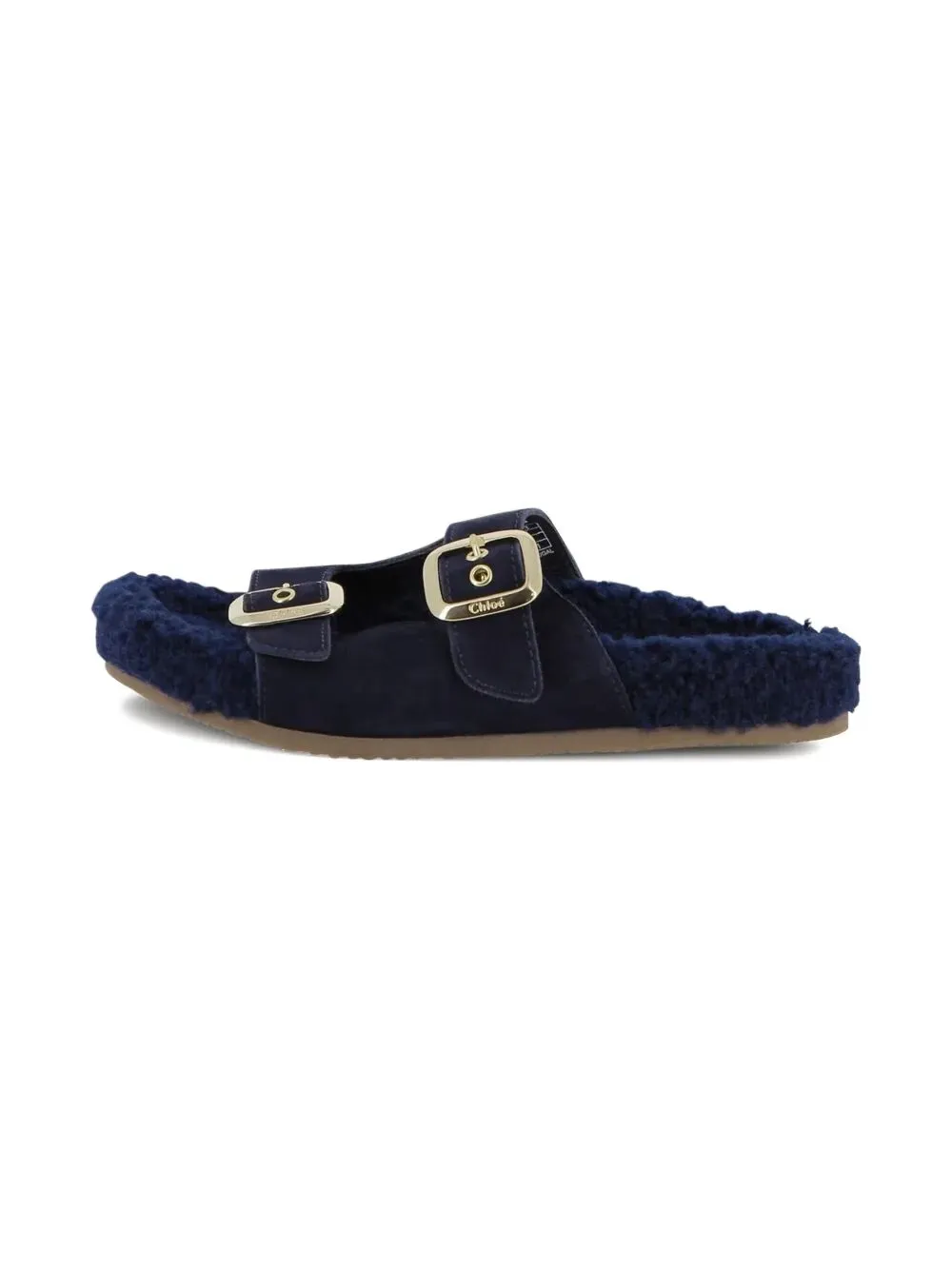 Double-Buckle Slip-On Sandals