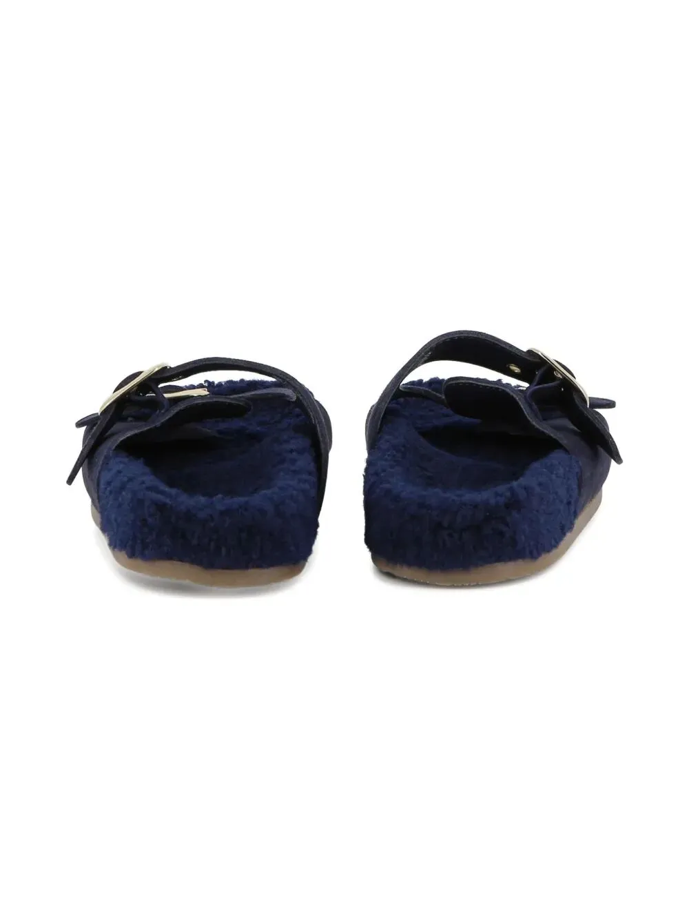 Double-Buckle Slip-On Sandals