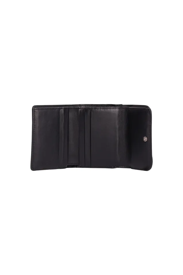 Small Marcie Tri-Fold Leather Wallet