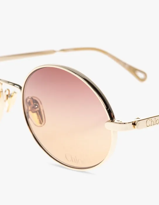 Oval-Frame Sunglasses